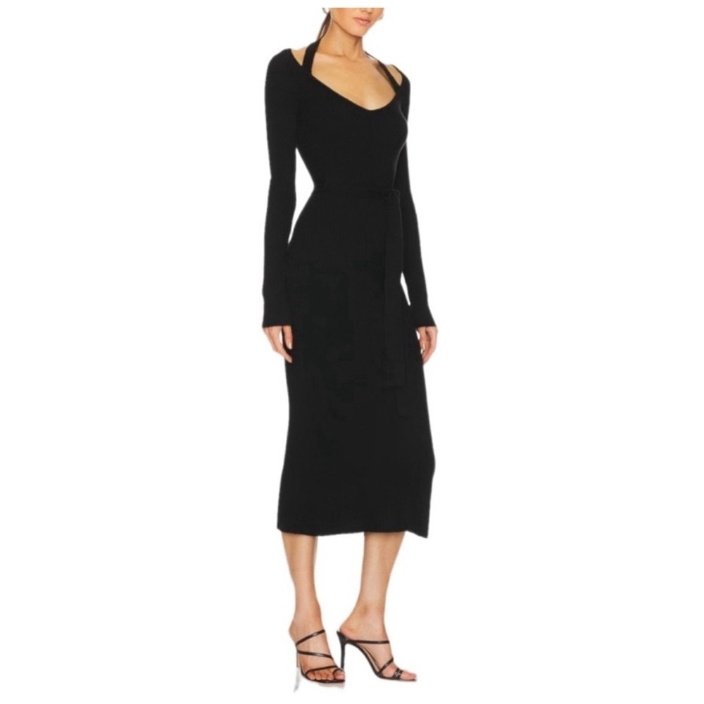 PAIGE Nerine Sweater Dress in Black